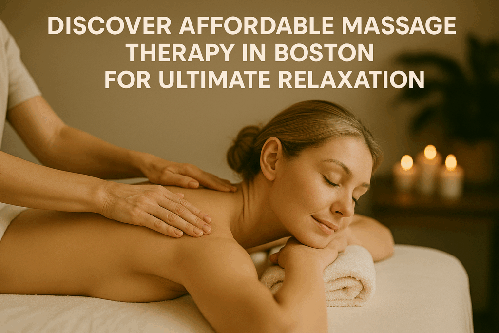 Discover Affordable Massage Therapy in Boston for Ultimate Relaxation